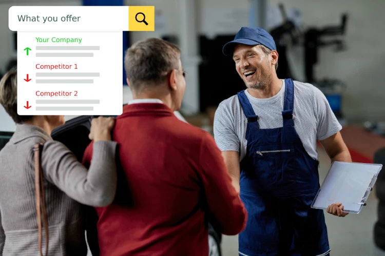 Customer found auto mechanic online and is happy with service.