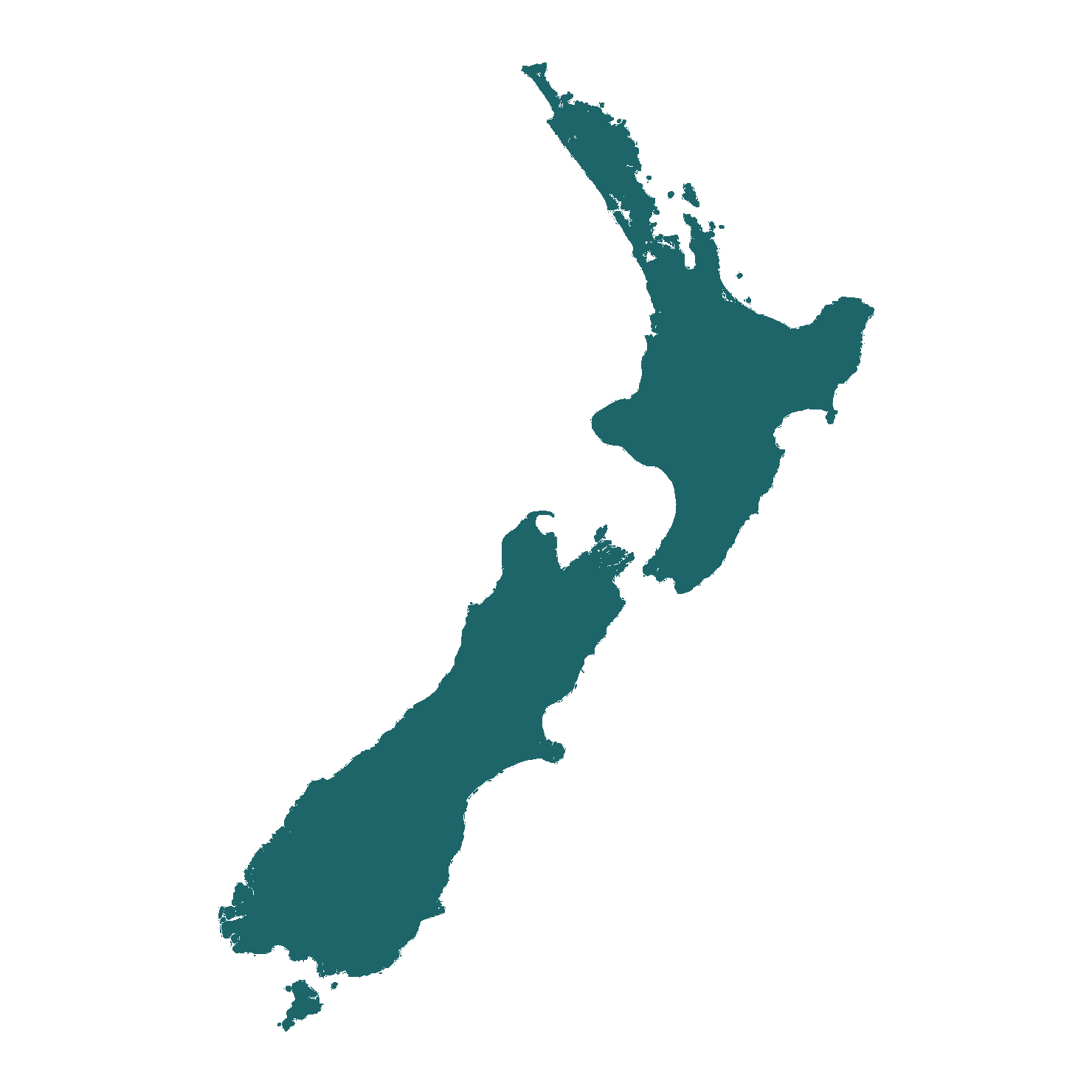 Map of New Zealand
