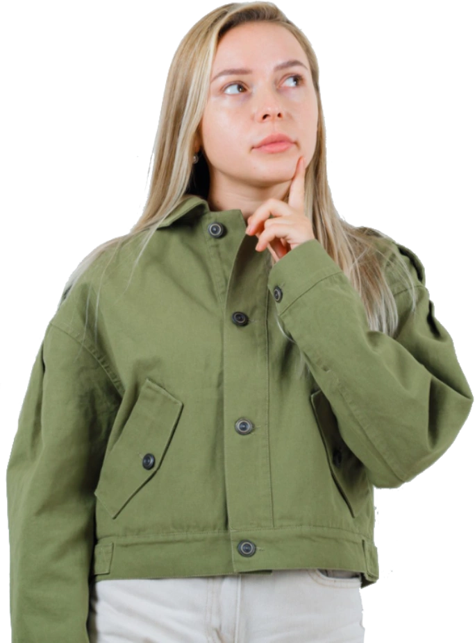 Woman thinking about SEO and digital marketing strategy